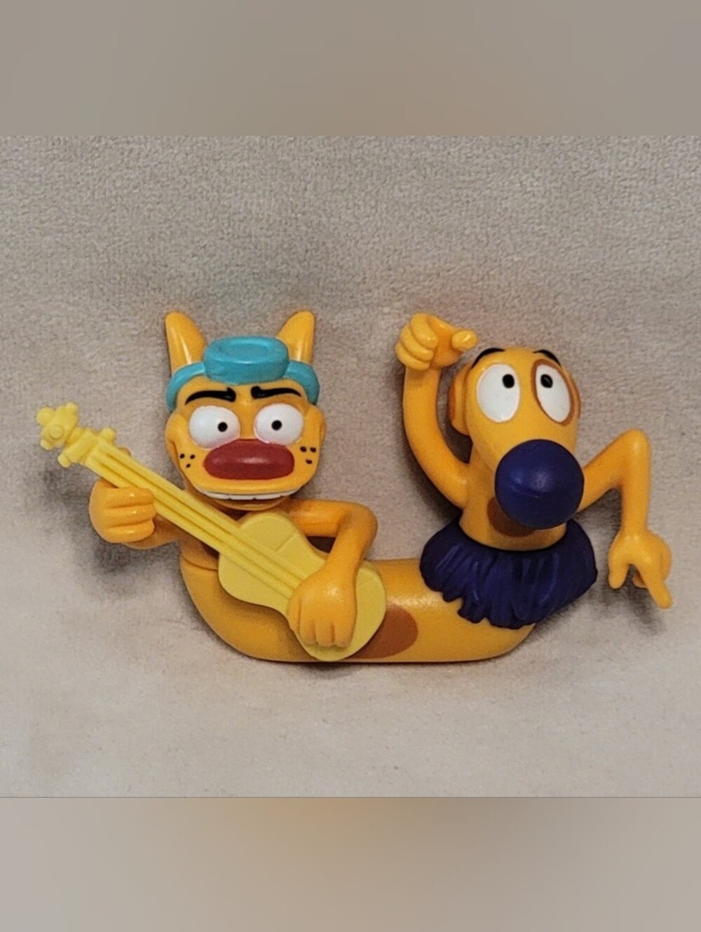 VERY RARE 90s catdog vinyl figure toy Nickelodeon Viacom
